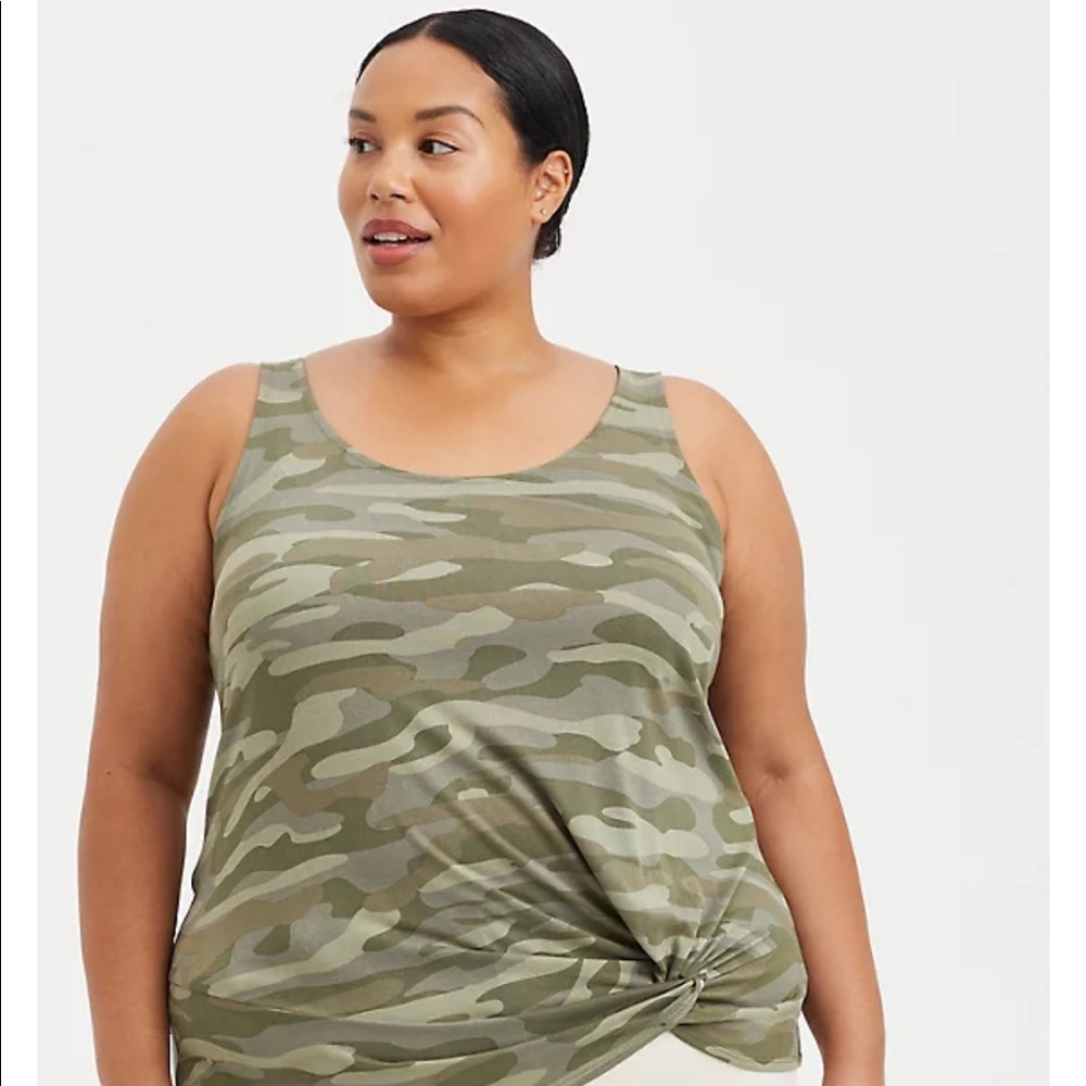 NWT TORRID Knot Tank - Cupro Camo. - Picture 5 of 5